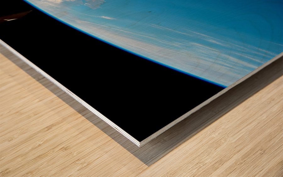 Pacific NW From ISS Wood print