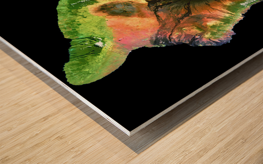 Big Island of Hawaii Wood print