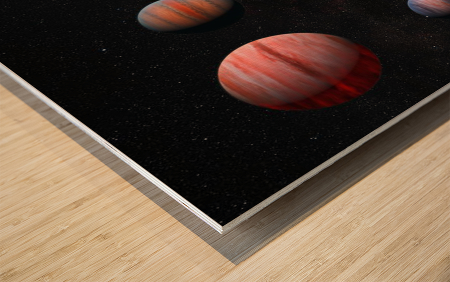 Hot Jupiter Exoplanets Wood print