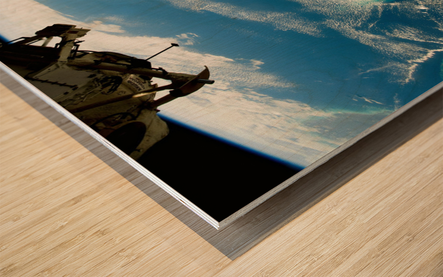 Florida from the ISS Wood print