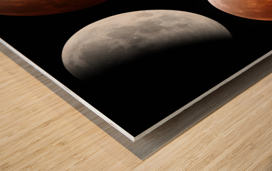 Lunar Eclipse Wood print