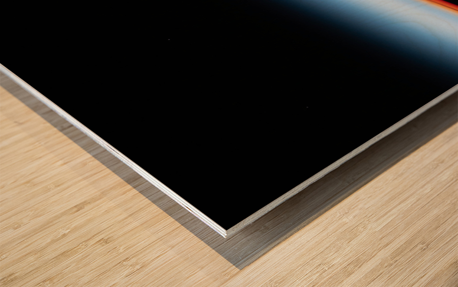 Magical photo of cresent Moon Wood print