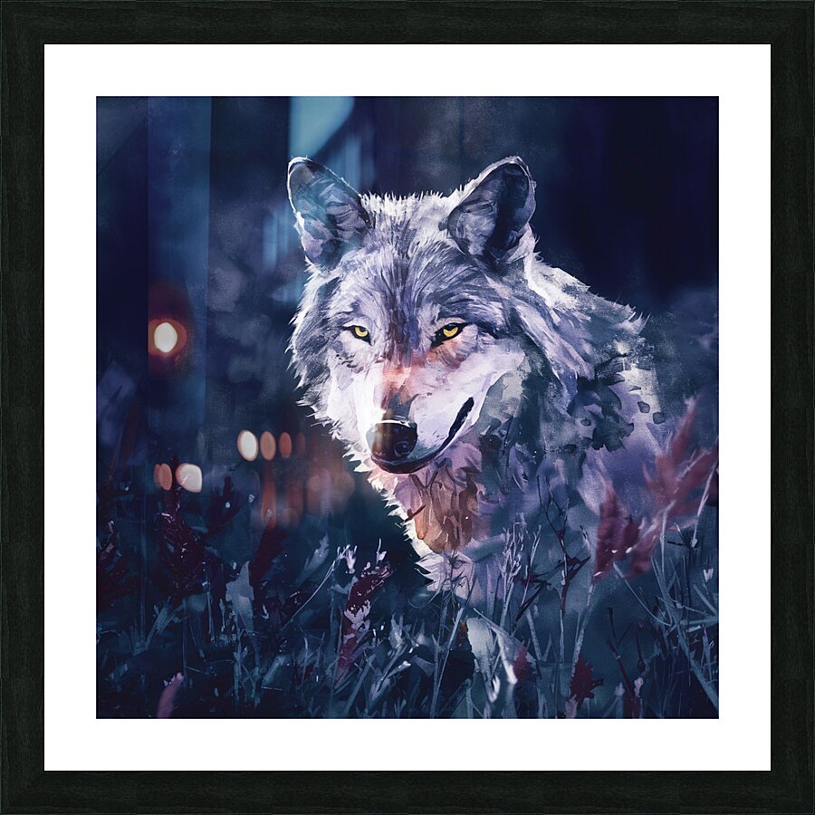 watercolor wildlife photo Picture Frame print