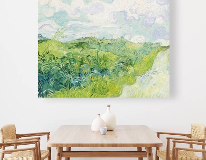 Green Wheat Fields Auvers 1890 by Vincent Van Gogh by Art Of Destiny