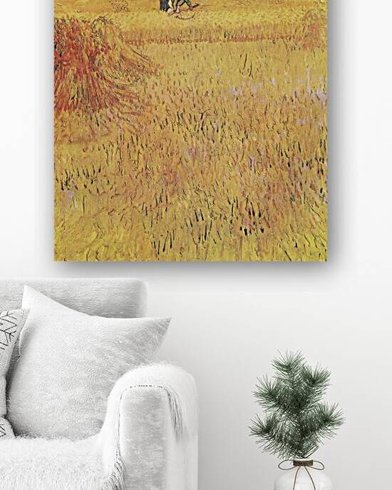 Vincent van Goghs Wheat field with View of Arles 1888 by Art Of Destiny