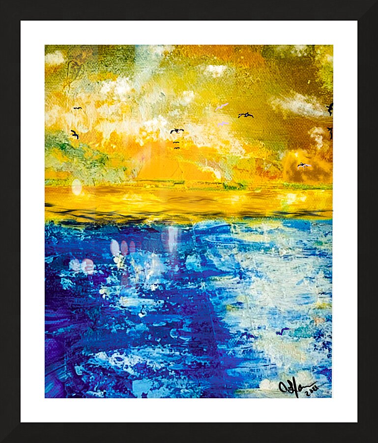 The LAKE Picture Frame print