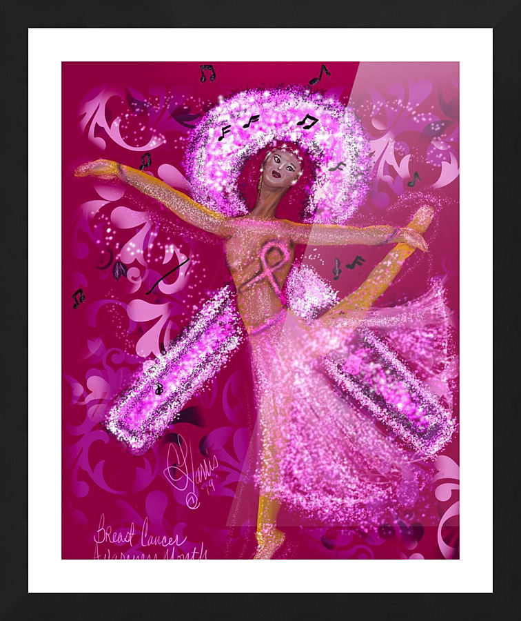 Lady Pink Picture Frame print