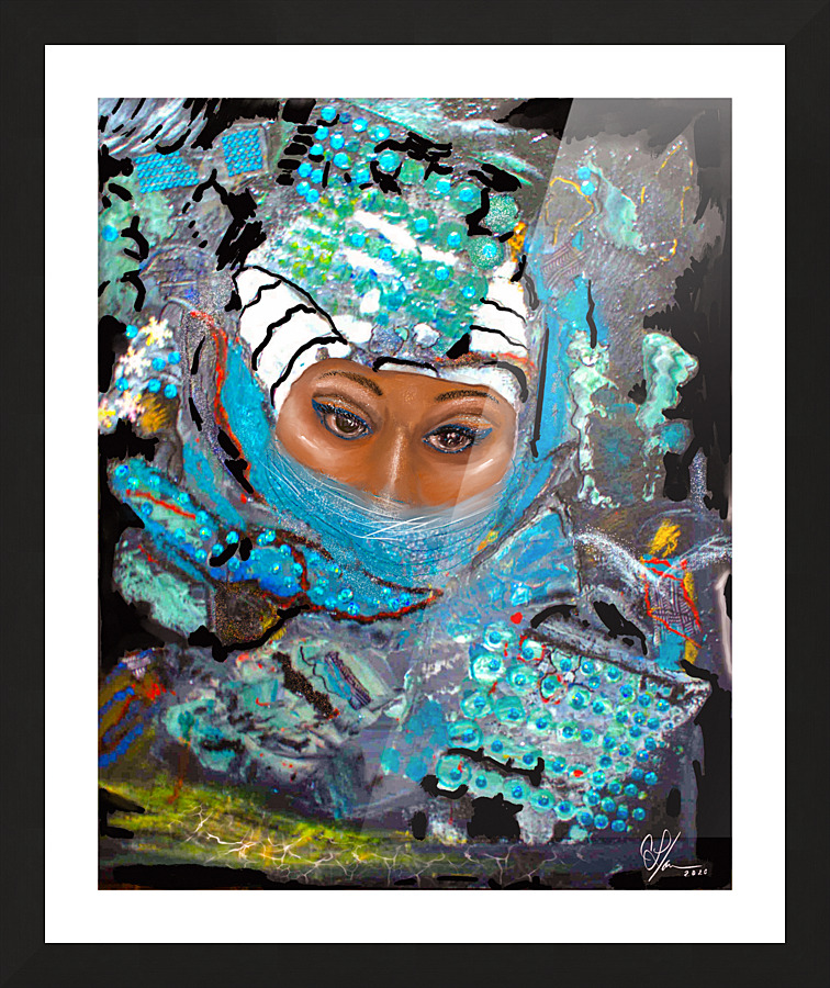 Veiled Picture Frame print
