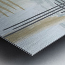 Abstract Warm Minimalism Metal print