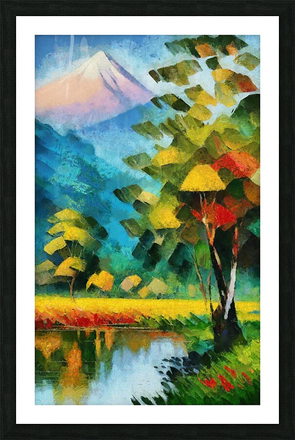 Java Landscape art Indonesia 18k5 Picture Frame print