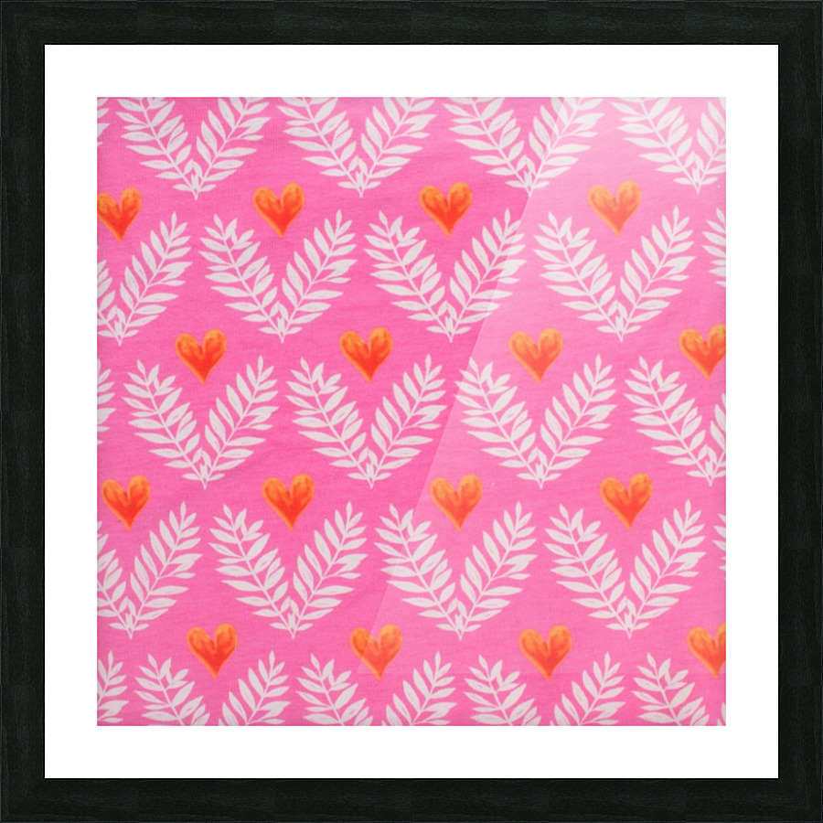 Heart - Pink Picture Frame print
