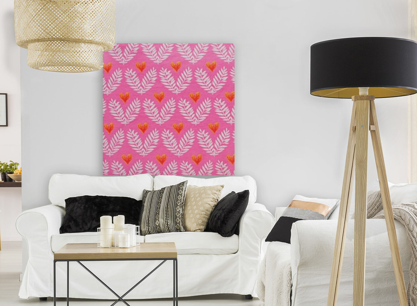 Heart - Pink Reproduction