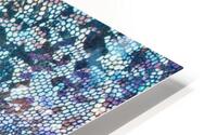 Snake skin - Blue HD Metal print