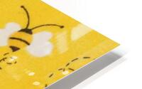 Charms Bees Yellow HD Metal print