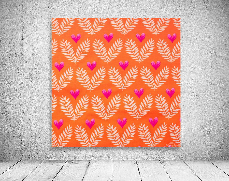Heart - Orange Wall Preview