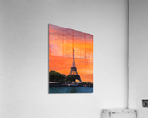 Eiffel Tower Paris Sunset Acrylic Print
