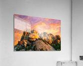 Mt Rushmore Sunset Acrylic Print