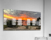 Melbourne Beach Pier Sunset Acrylic Print