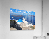 Santorini Ocean View Acrylic Print