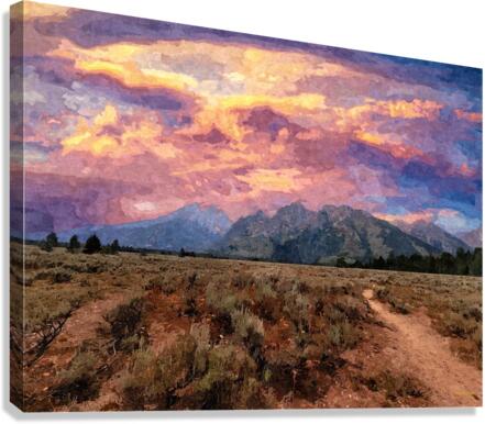 Grand Teatons 2 Canvas Print