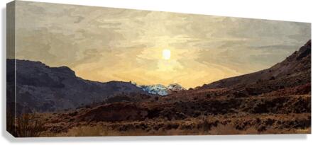 Desert to Mountains Canvas Print