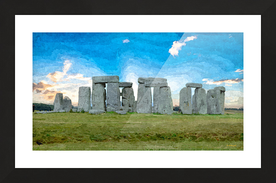 Stonehenge Picture Frame print