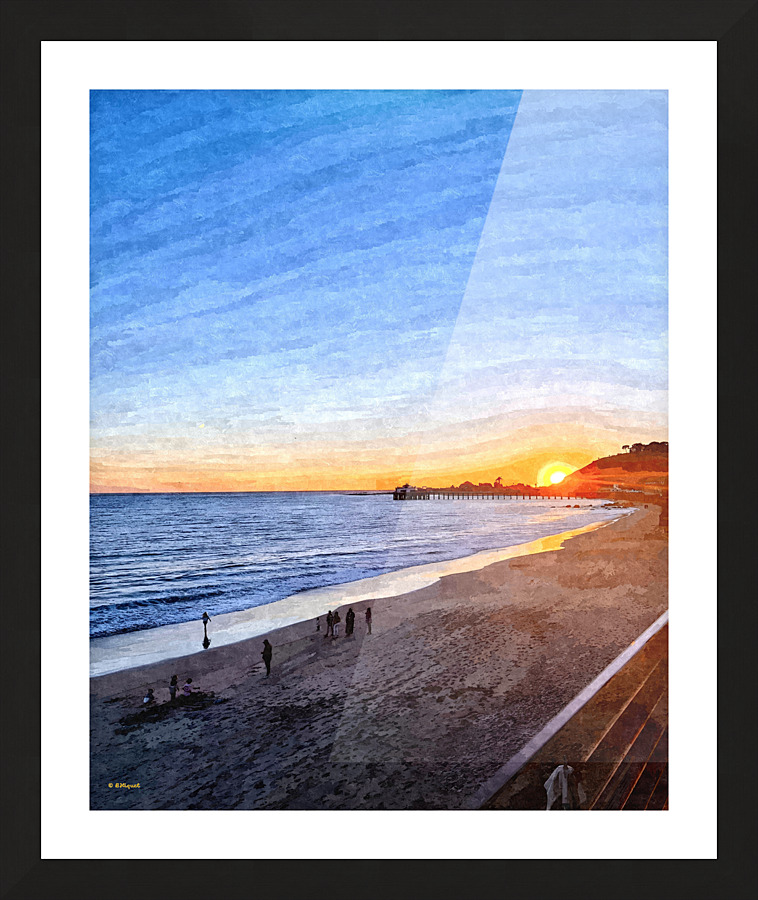 California Beach Picture Frame print