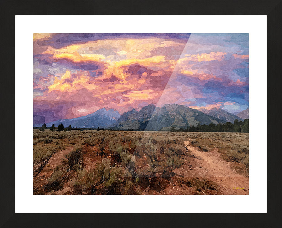 Grand Teatons 2 Picture Frame print