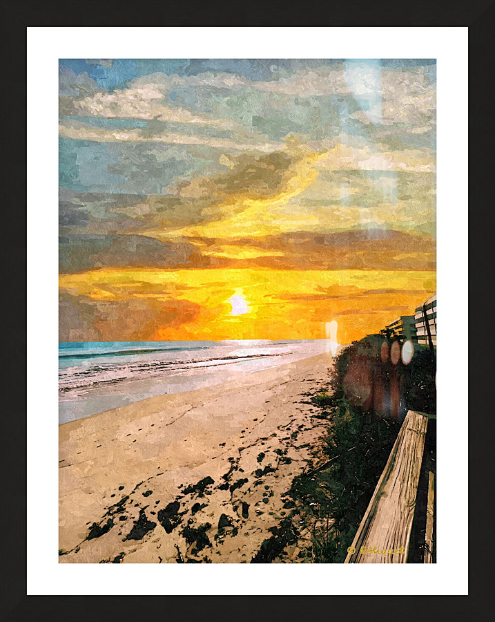 Beach Sunrise 2 Picture Frame print