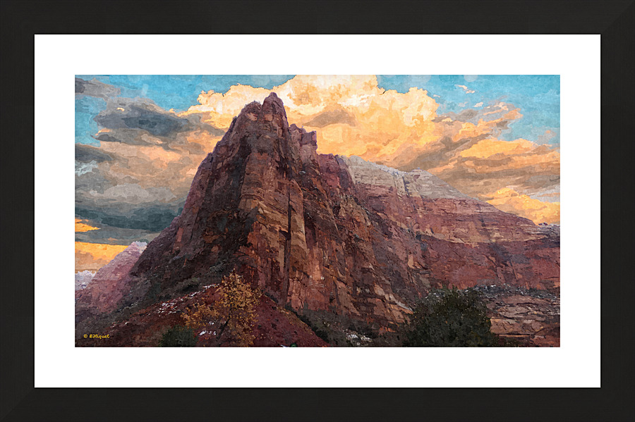 Mountain Clouds Picture Frame print