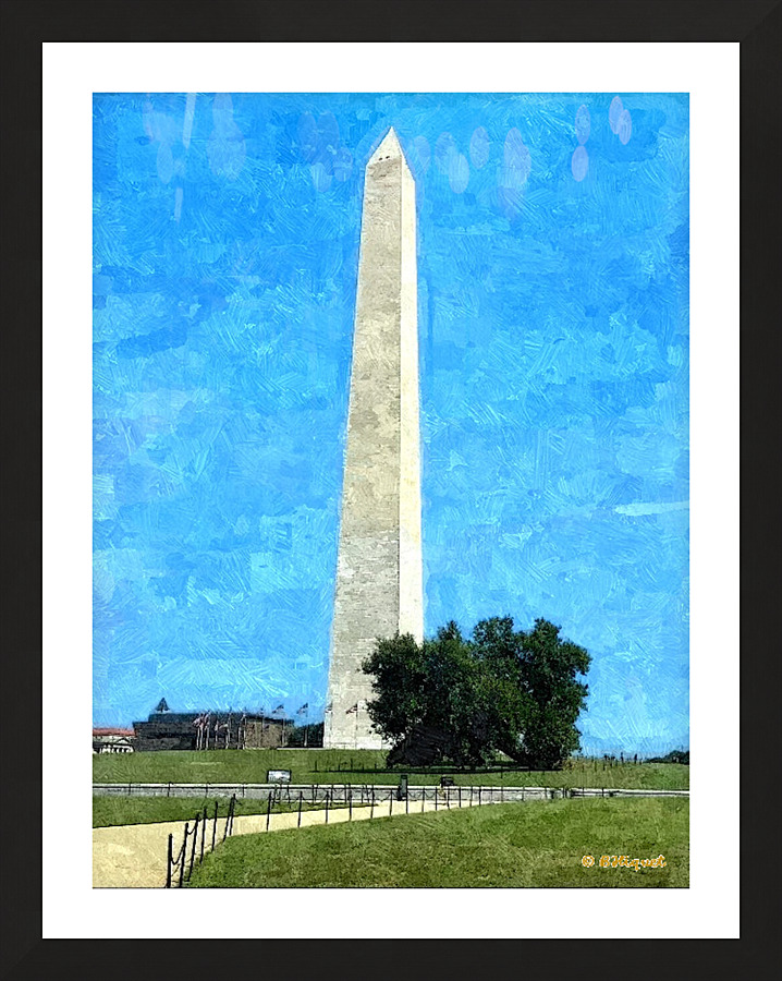 Washington Monument Picture Frame print