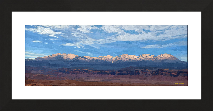 Rocky Mountains Picture Frame print
