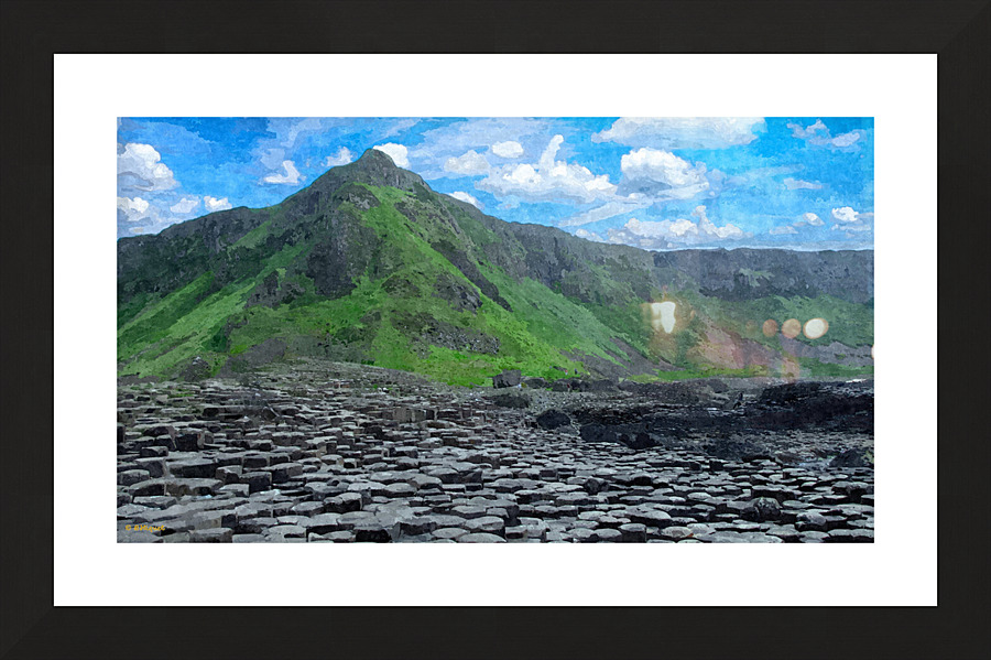 Giants Causeway Picture Frame print