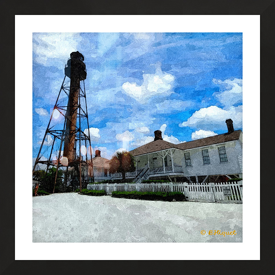 Sanibel Lighthouse Picture Frame print