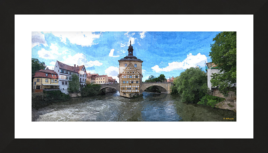 Bamberg Germany Bridge Picture Frame print
