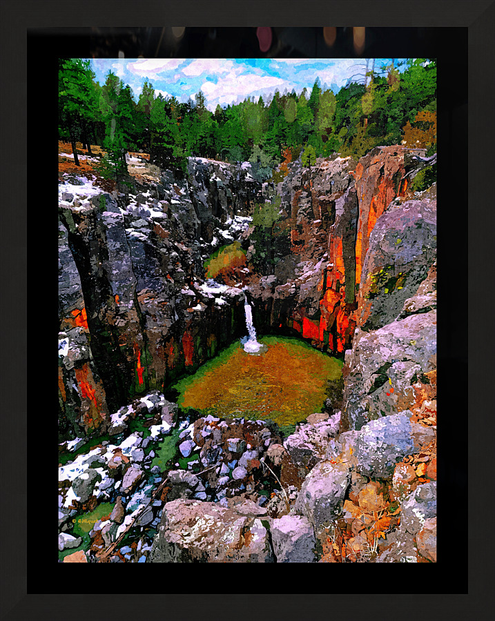 Sycamore Falls Picture Frame print