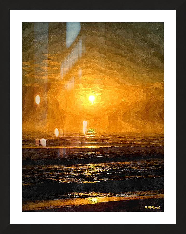 Beach Sunrise 5 Picture Frame print