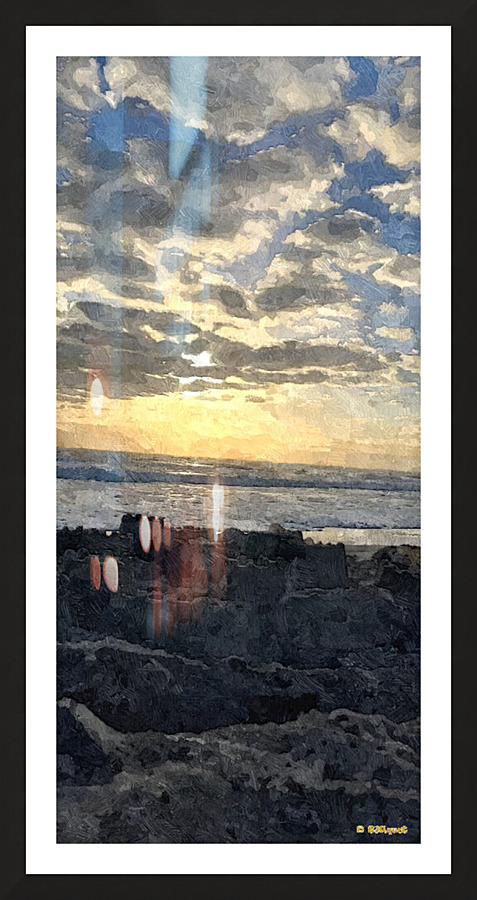 Sandcastles Picture Frame print
