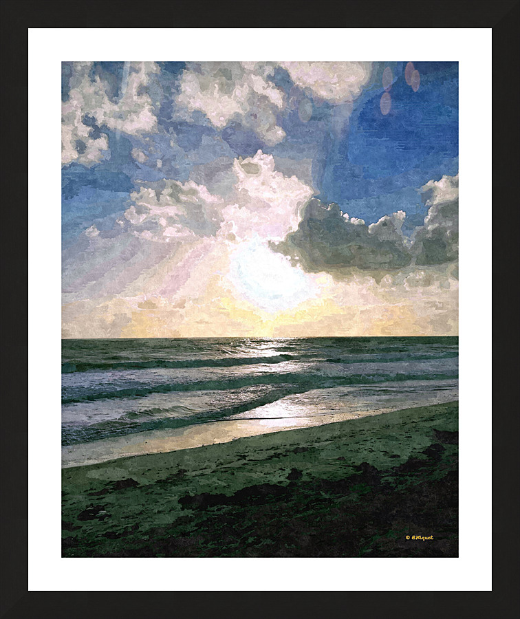 Beachside at Sunrise Picture Frame print