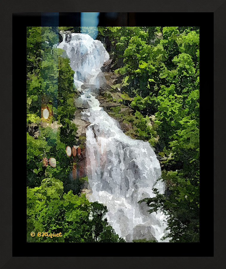 Whitewater Falls Picture Frame print