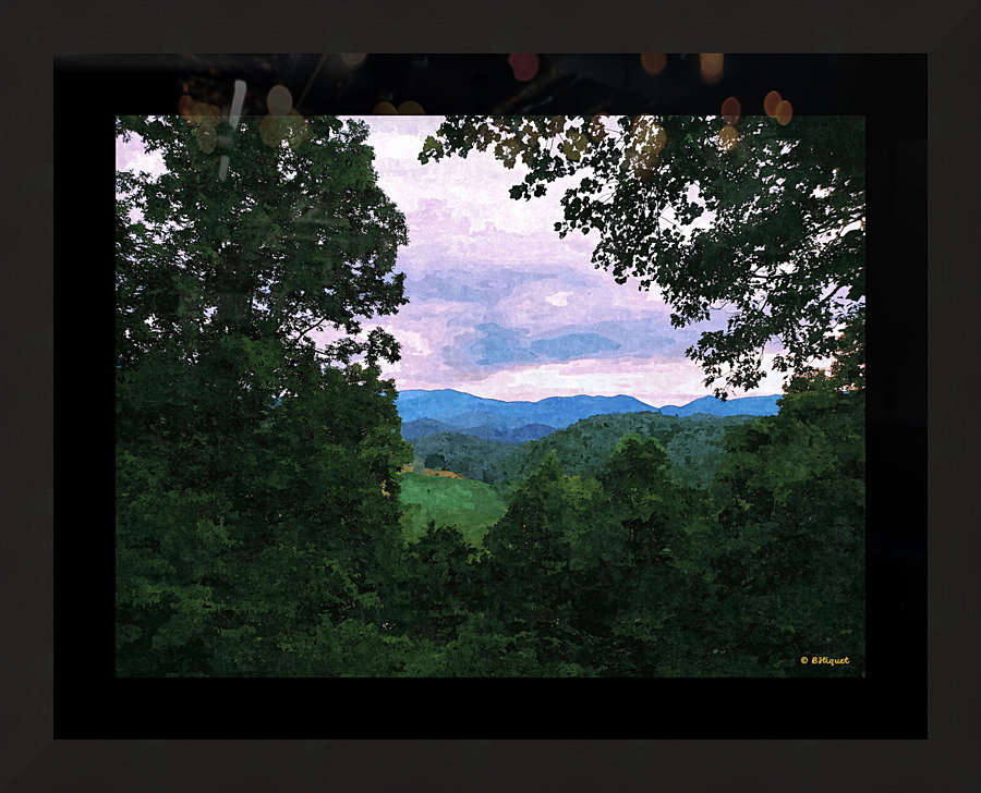 Smoky Mountain View Picture Frame print