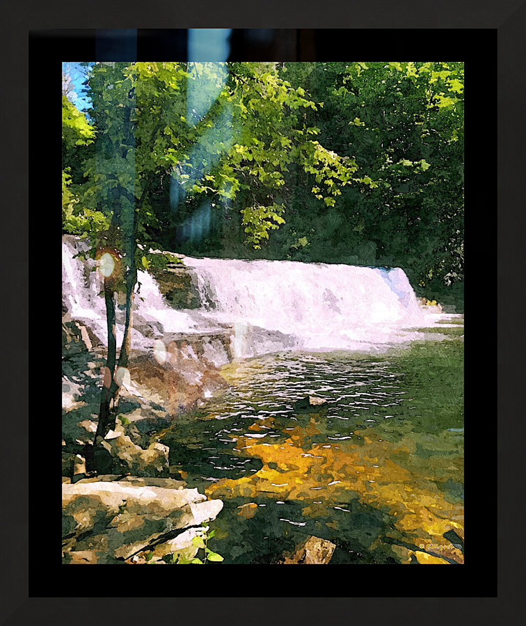 Hooker Falls 2 Picture Frame print
