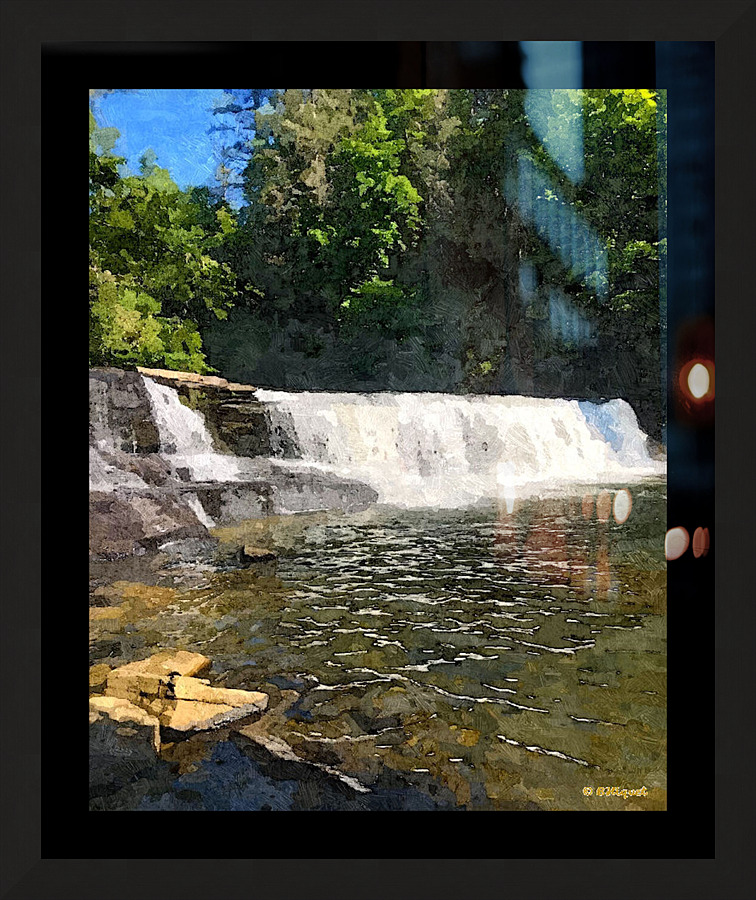 Hooker Falls Picture Frame print