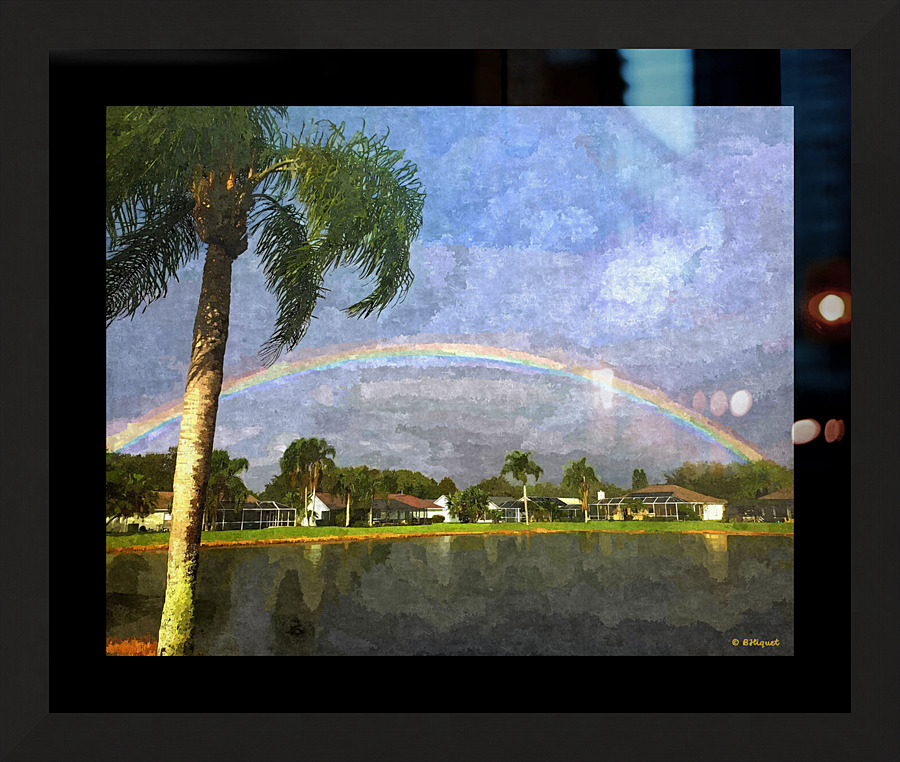 Florida Rainbow Picture Frame print