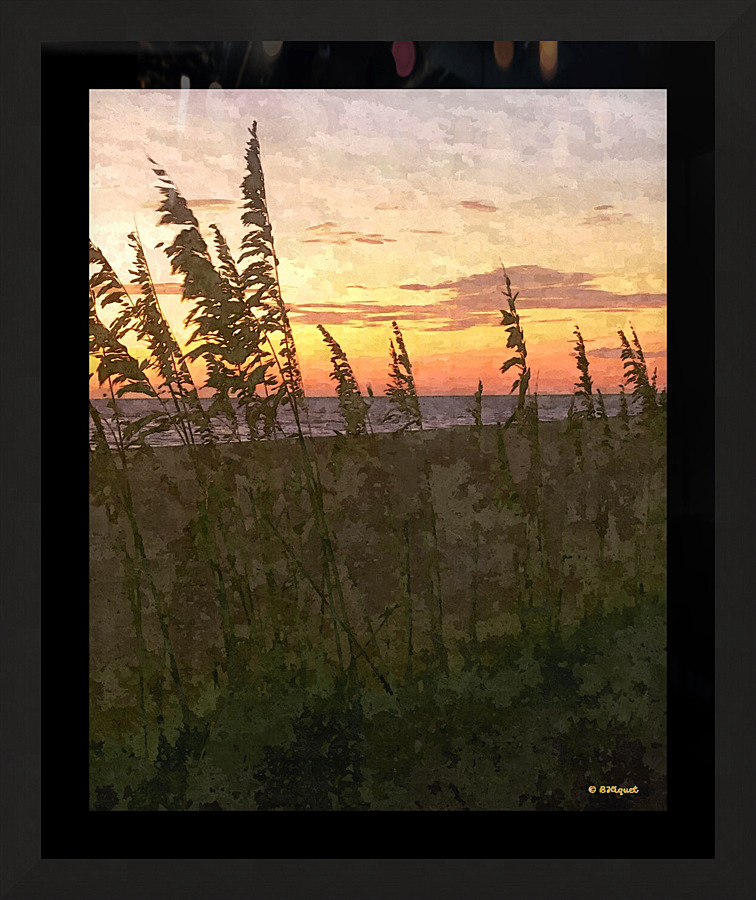 Beach Tall Grass Picture Frame print