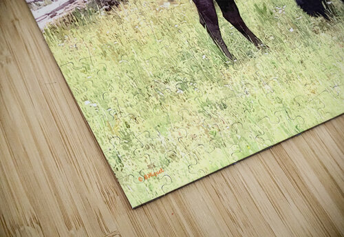 Buffalo Grazing BRADLEY HIQUET puzzle
