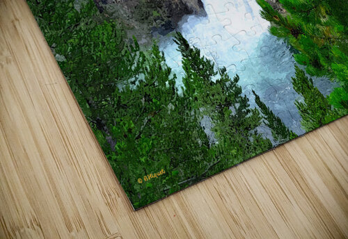 Yellowstone Waterfall BRADLEY HIQUET puzzle