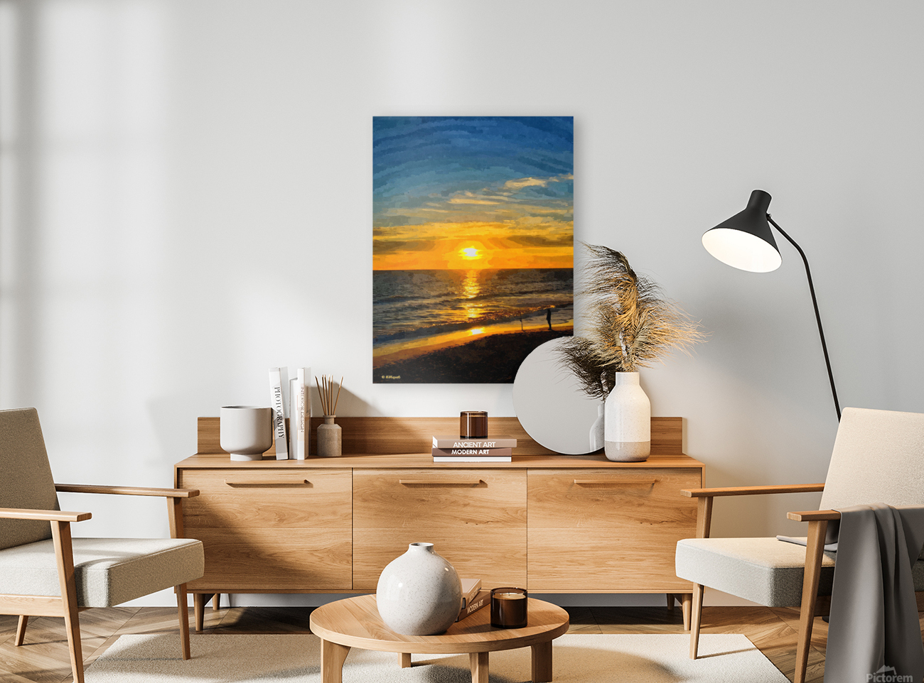 Fishing at Dawn Reproduction