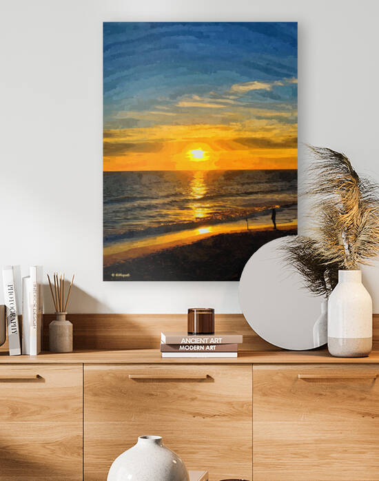 Fishing at Dawn Reproduction