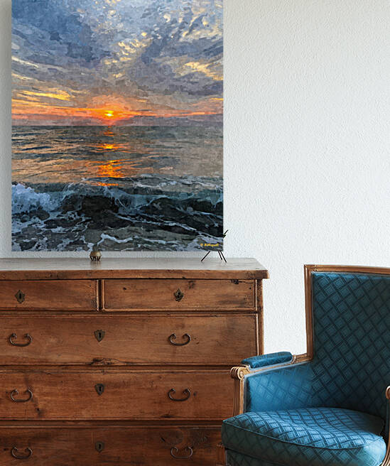 Sunrise Waves by BRADLEY HIQUET
